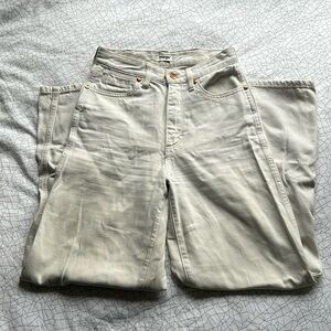 Wrangler Wide Leg White/ Cream Jeans